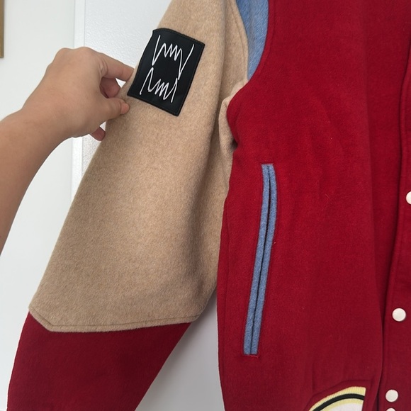 NWT Puma Varsity Jacket reversible flame scarlet - Picture 7 of 14